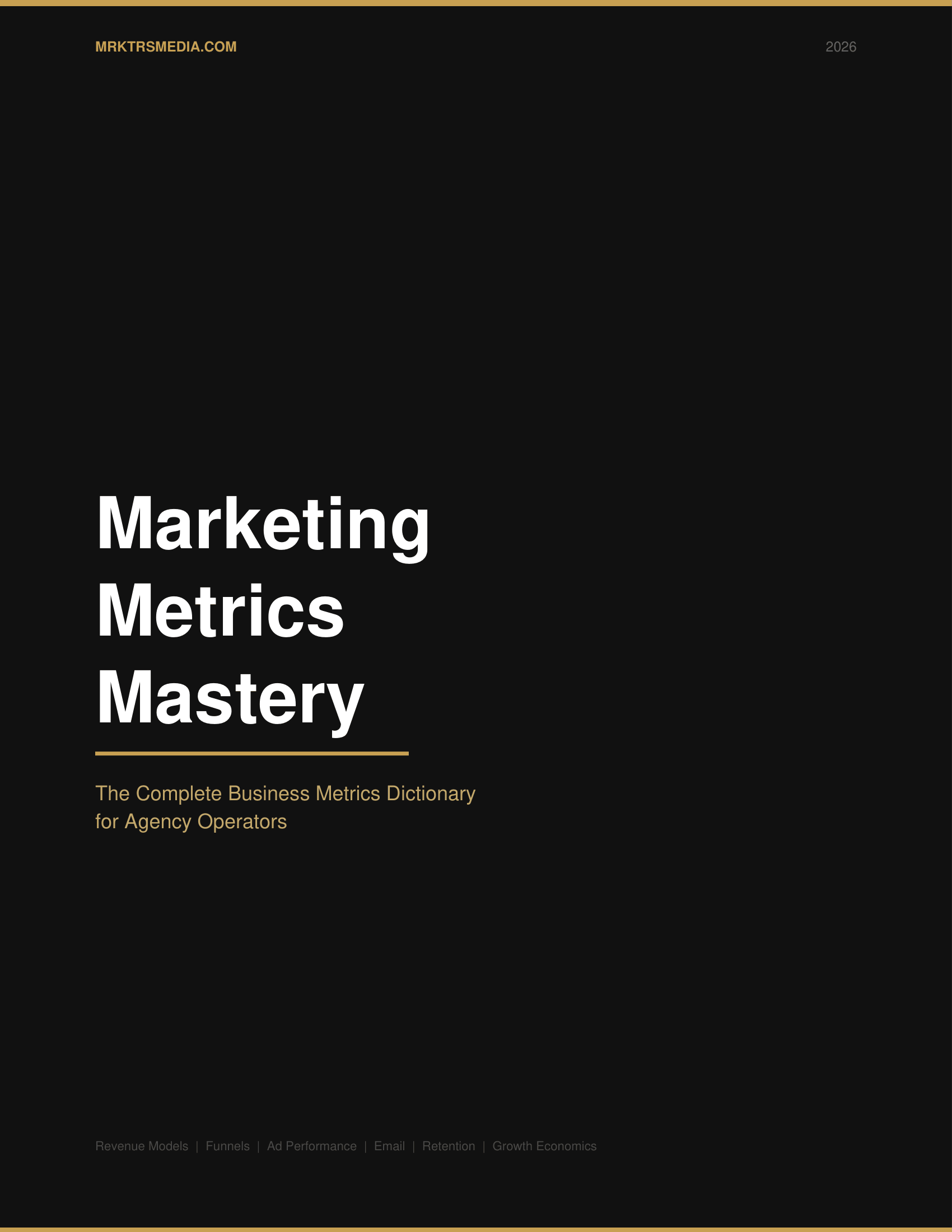 Cover of Marketing Metrics Mastery